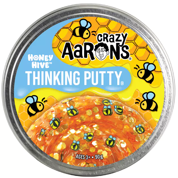 Snaps Honey Hive Thinking Putty – Gold Glitter Sensory Fidget Toy