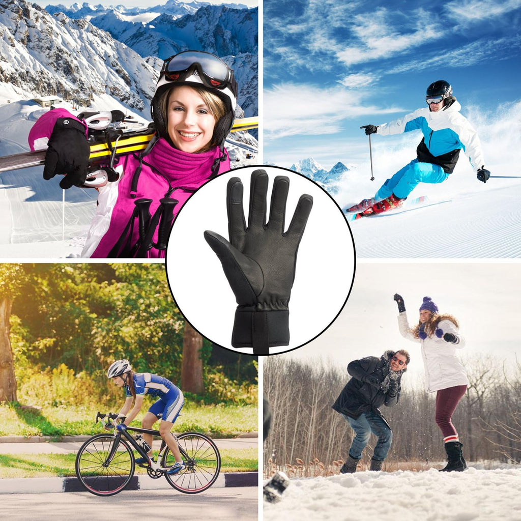 EOTW Winter Gloves – Windproof Thermal Cycling & Running Gear, Black