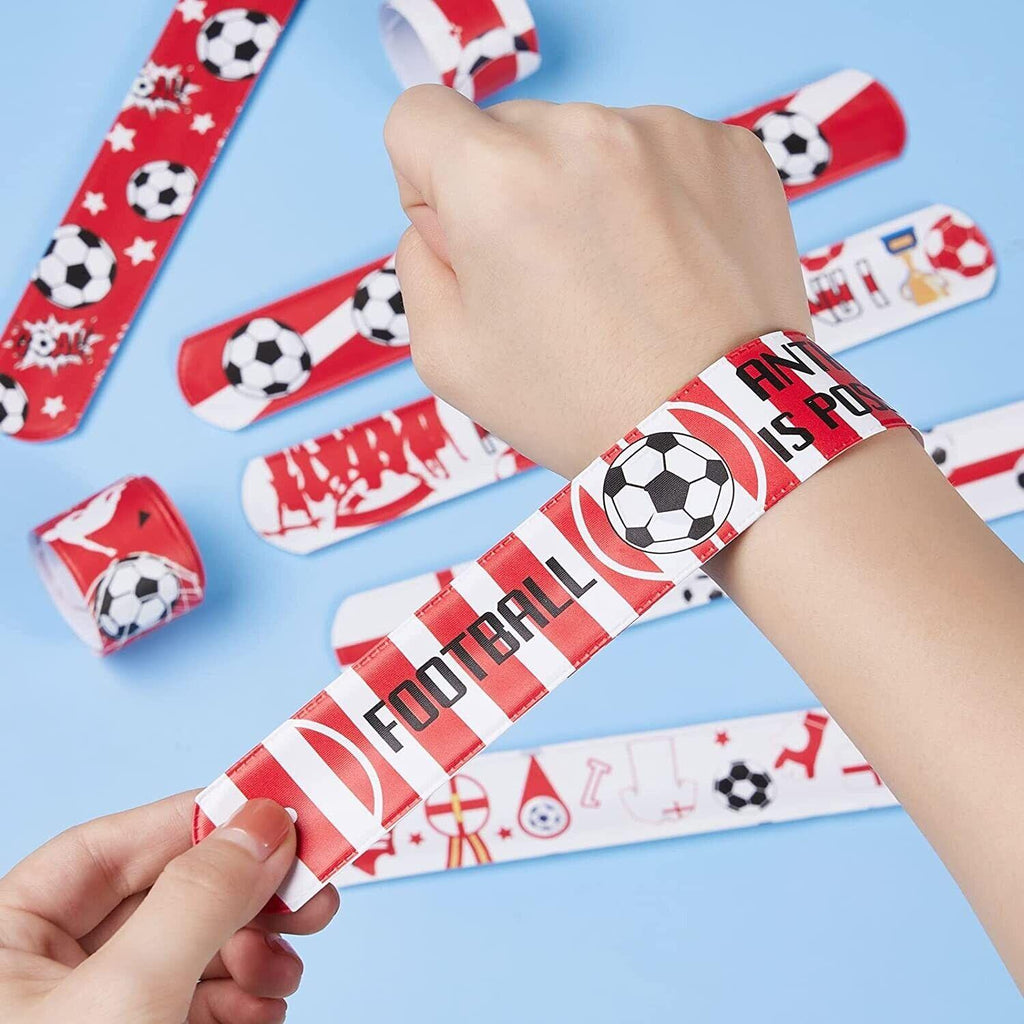 Massive Discounts 50pcs Football Slap Bracelets - Kids Party Bag Fillers