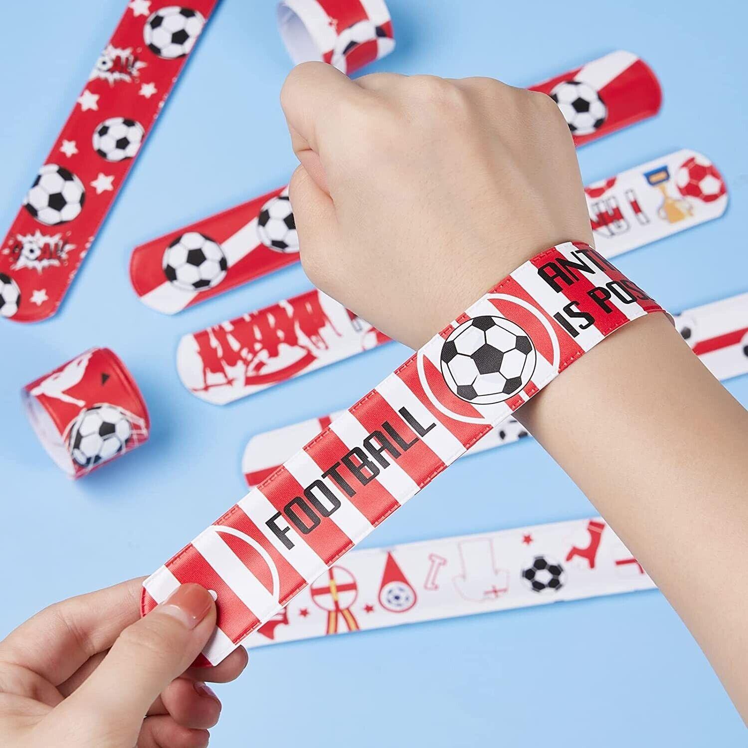 Massive Discounts 50pcs Football Slap Bracelets - Kids Party Bag Fillers