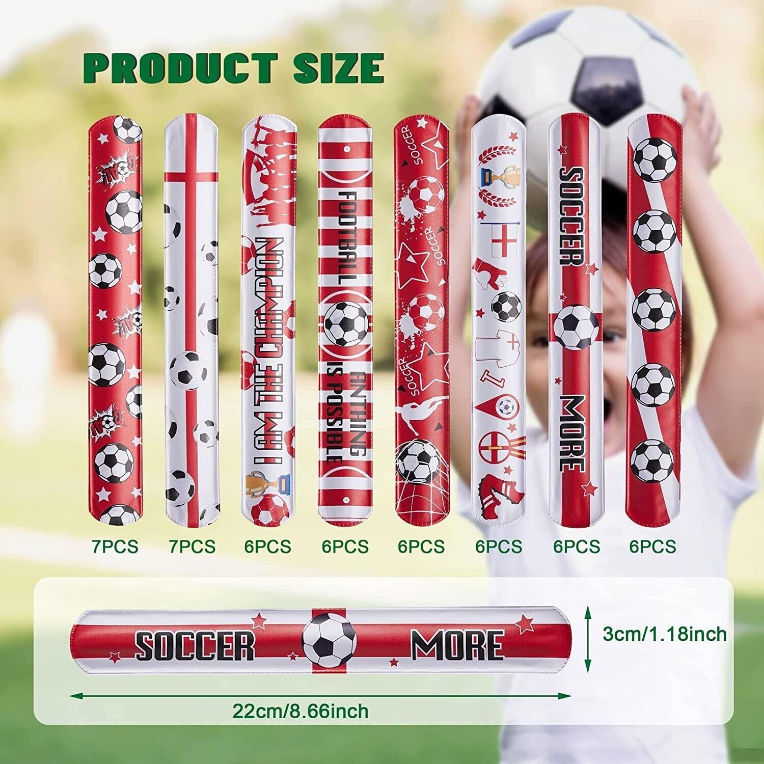 Massive Discounts 50pcs Football Slap Bracelets - Kids Party Bag Fillers