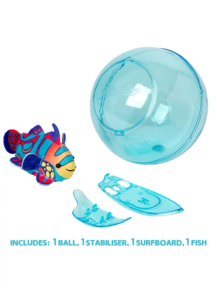 Zhu Zhu Pets Aquarium Bubble Ball & Surfboard Playset with Plush Fish