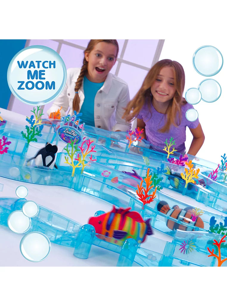 Zhu Zhu Pets Aquarium Bubble Ball & Surfboard Playset with Plush Fish
