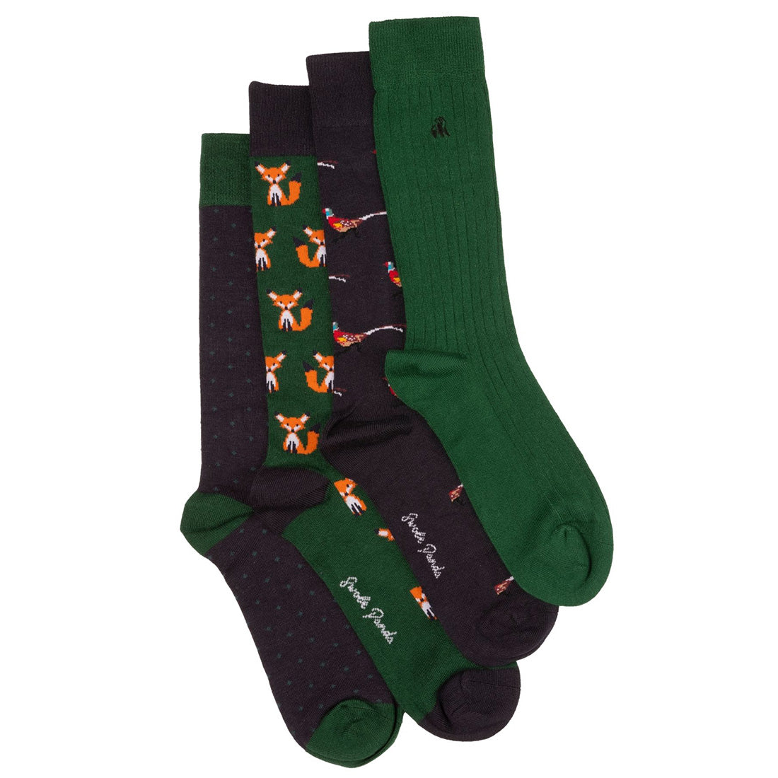 Swole Panda Bamboo Socks Gift Bundle – Luxury 4-Pack Fox & Pheasant