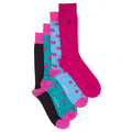 Swole Panda Bamboo Socks Bundle – 4 Pack Elephant & Flamingo Prints