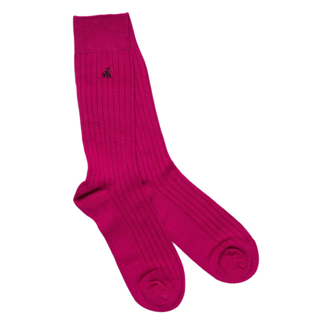 Swole Panda Bamboo Socks Bundle – 4 Pack Elephant & Flamingo Prints