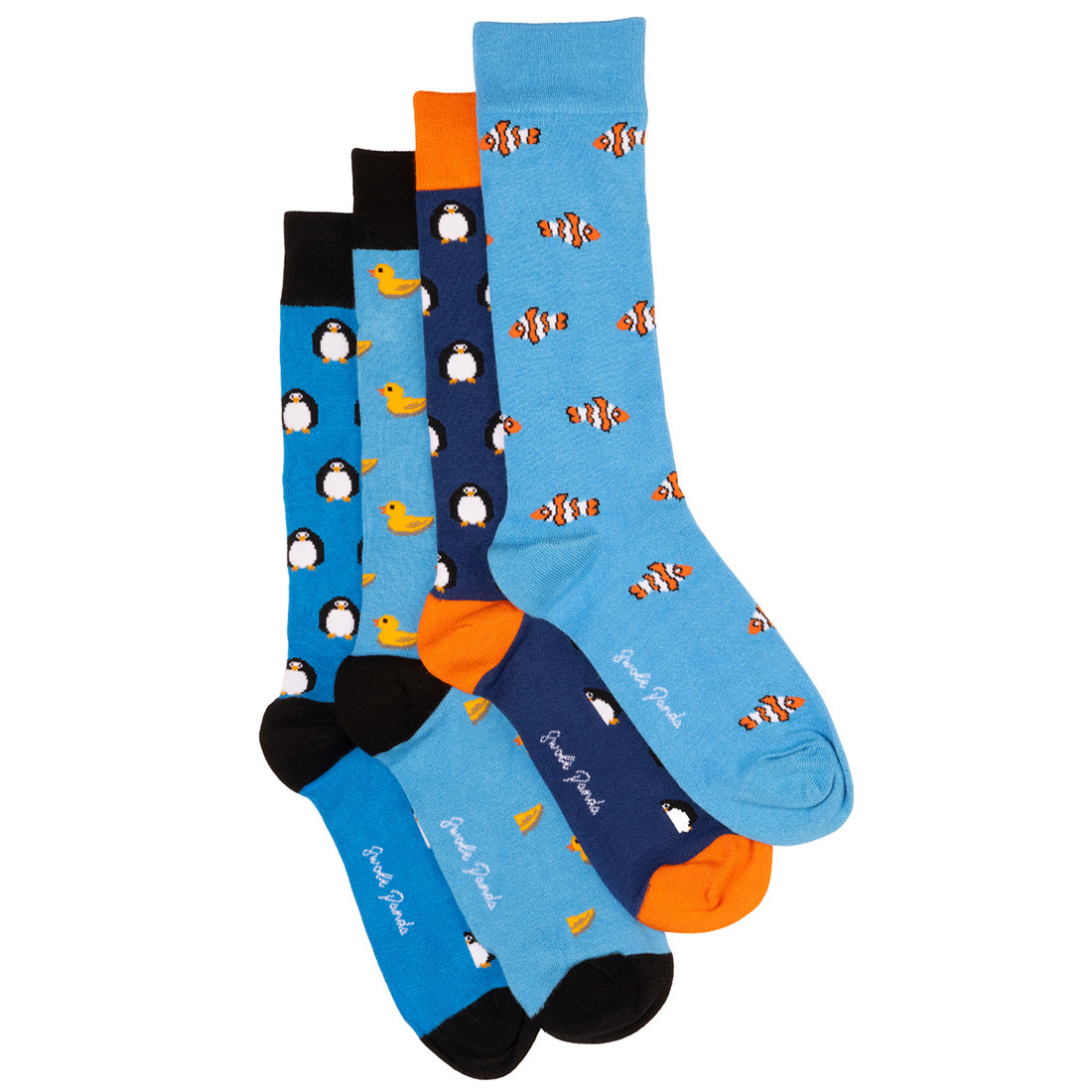Swole Panda Bamboo Socks – Luxury Duck & Penguin 4-Pair Gift Bundle