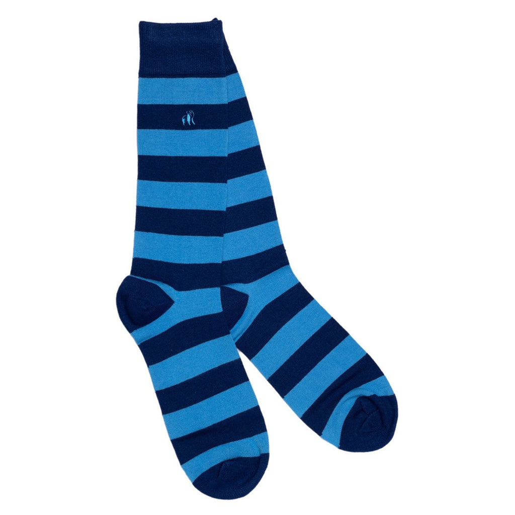 Swole Panda Bamboo Socks Gift Set – 4 Pair Ribbed Multi-Color Bundle