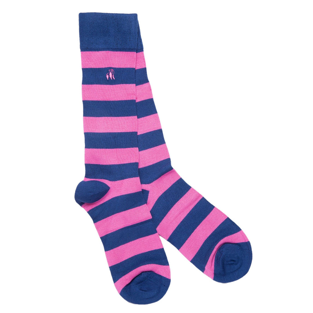 Swole Panda Bamboo Socks Gift Set – 4 Pair Ribbed Multi-Color Bundle