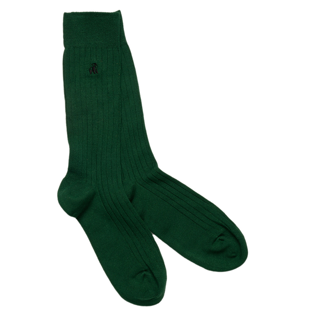 Swole Panda Bamboo Comfort Cuff Socks Bundle – 4 Pair Ribbed Set