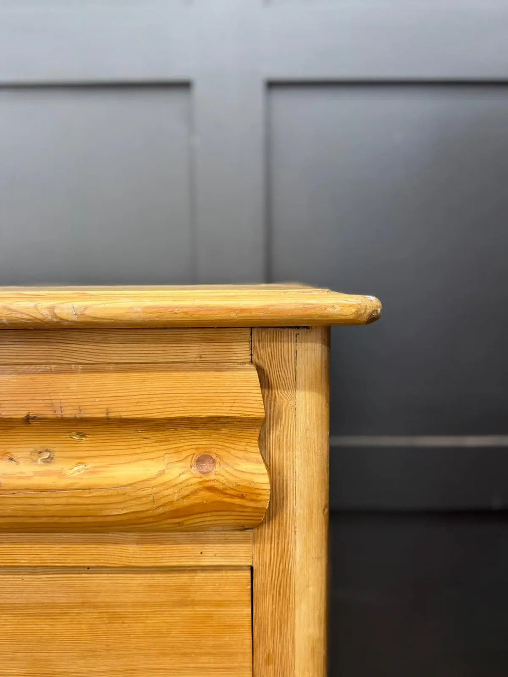 Mid Victorian Rustic Pine Chest of Drawers | Antique Farmhouse Bedroom Storage