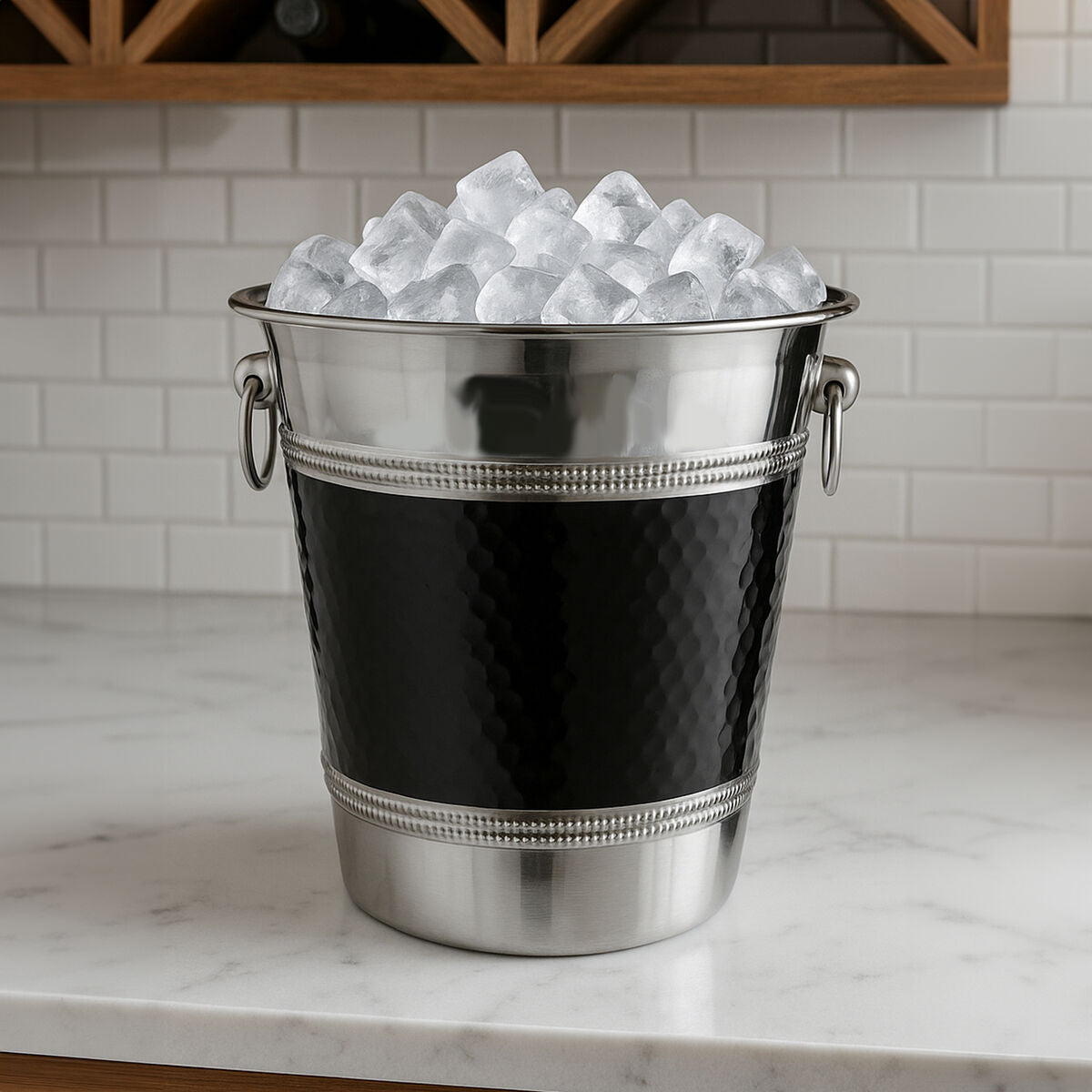 Orsina Mixology Hammered Stainless Steel Wine & Champagne Bucket