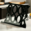 Orsina Alpha Black Enamel Cookbook Stand and Tablet Holder for Kitchen