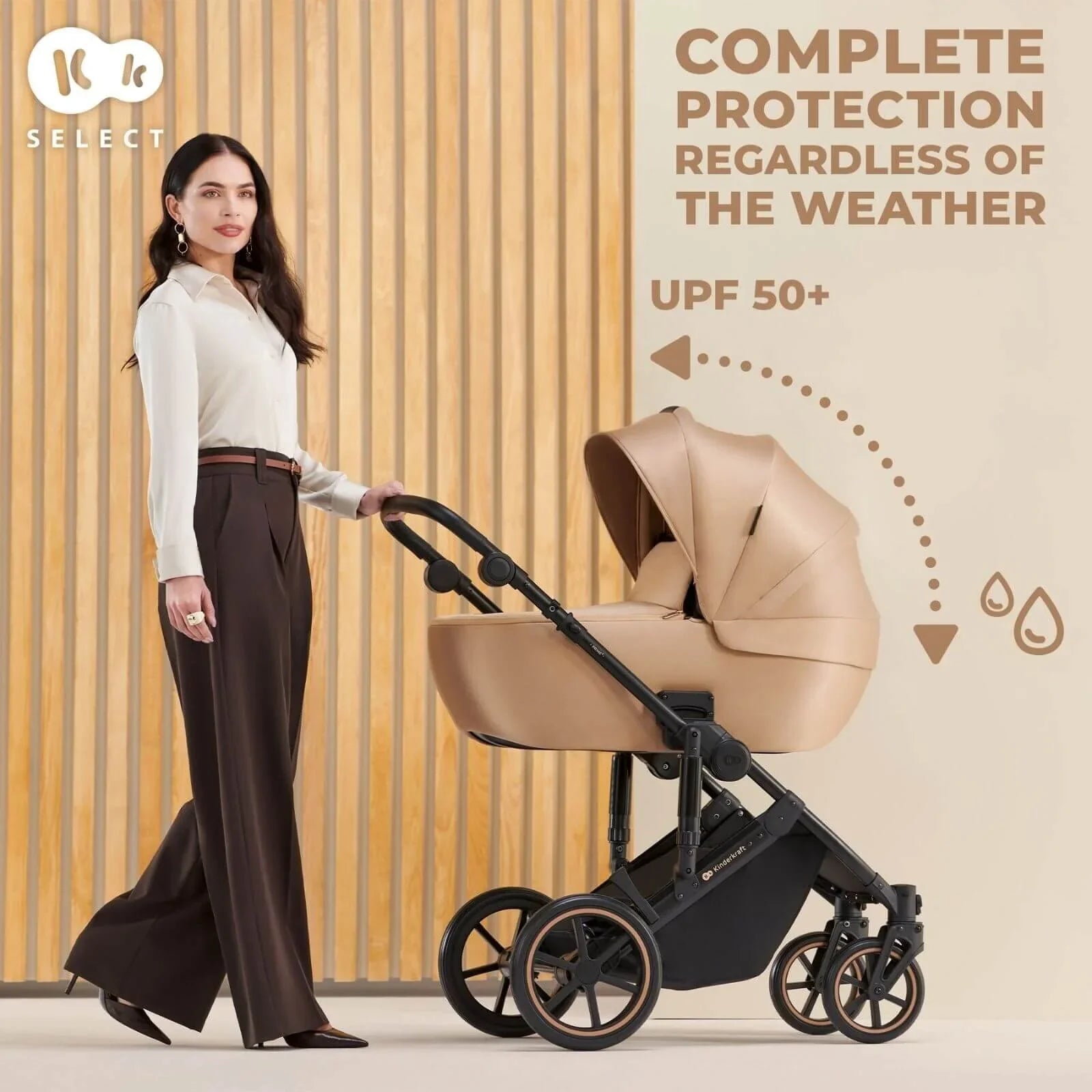 Kinderkraft 3-in-1 Mink Pro Prime 2 Travel System with Car Seat - Shadow Grey