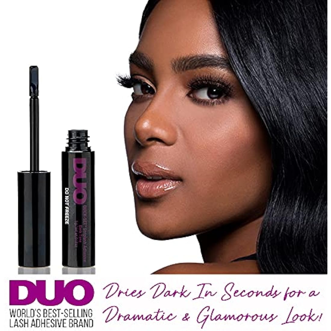 Duo Quick Set Dark Lash Glue – Latex Free Striplash Adhesive, 5g