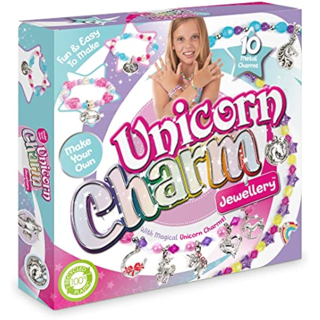 Jolof Store Unicorn Charm Jewellery Kit – DIY Bracelet & Necklace Set