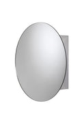 Croydex Severn Round Mirror Cabinet – Stainless Steel Wall Mounted