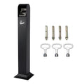 Nisorpa 1.2M Stainless Steel Vertical Trash Bin - Odor-Proof Outdoor Can