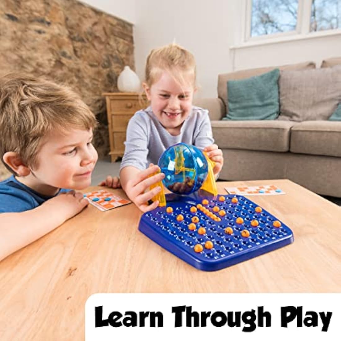 Toyrific Classic Bingo Game Set - 90 Numbered Balls and 72 Cards