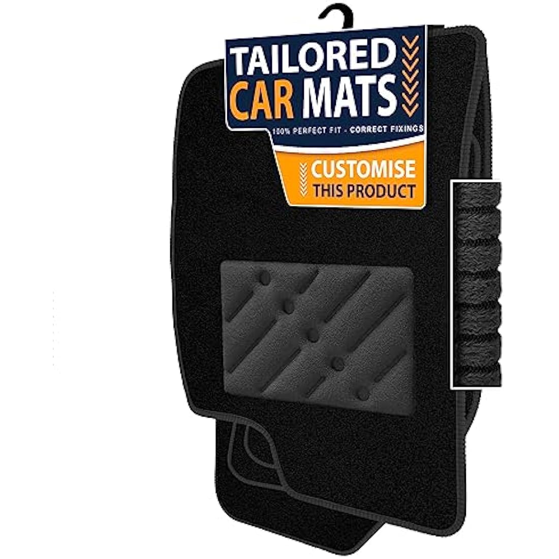 Jolof Store Tailored Car Mats for Peugeot 208/2008 2012-2019 – Black