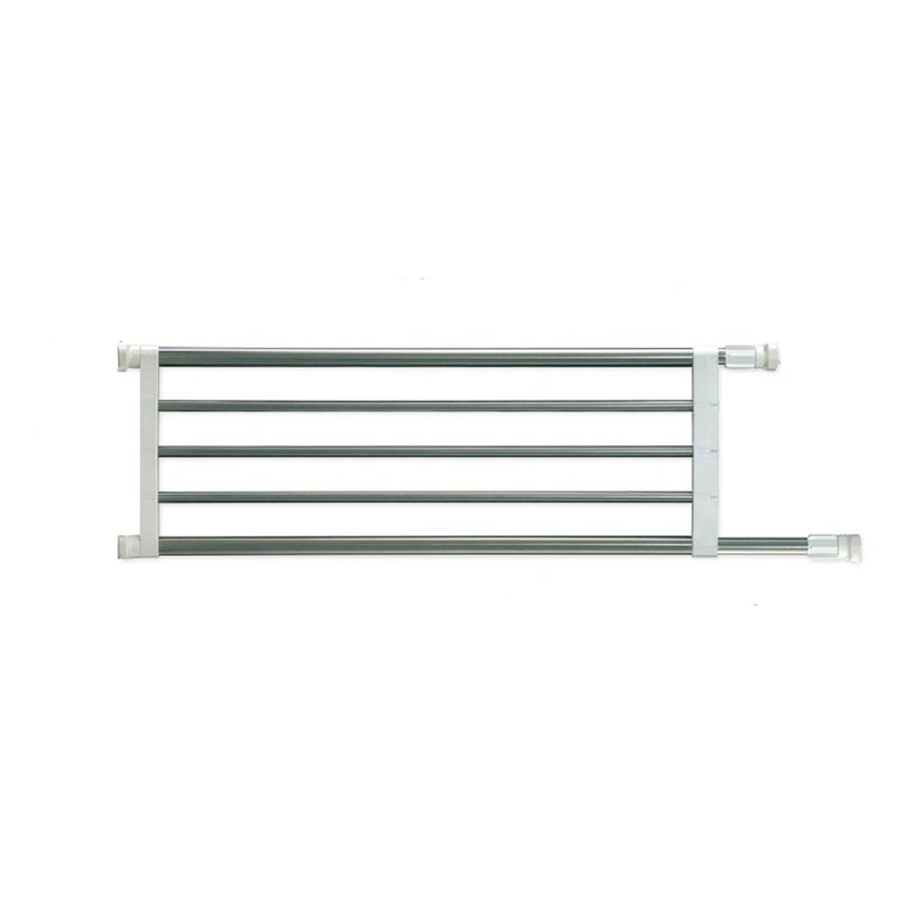 BAOYOUNI Expandable Wardrobe Tension Shelf – Adjustable Metal Closet Organizer