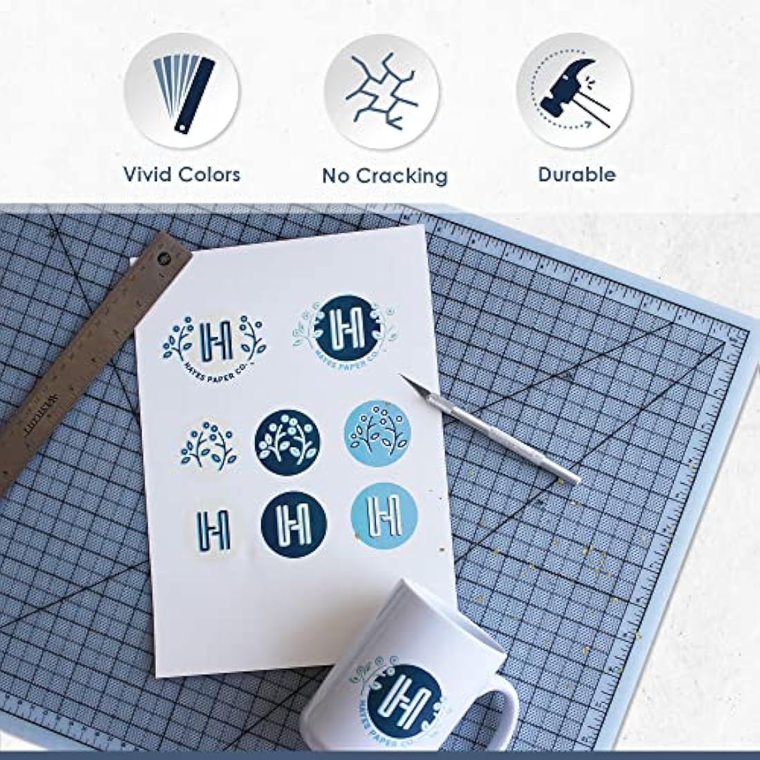 Hayes Paper Co Clear Waterslide Decal Paper for Inkjet - A4, 100 Sheets