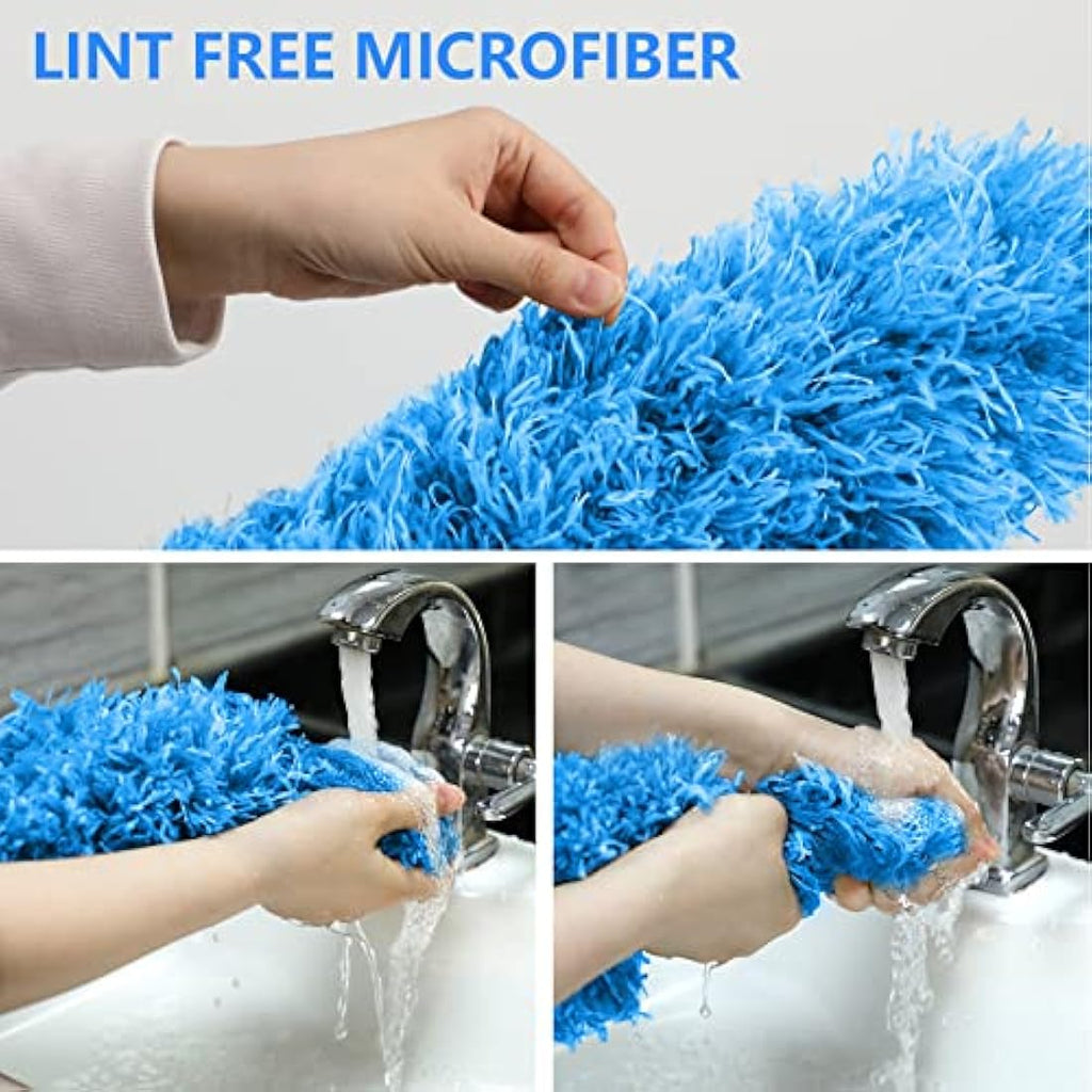 ENJSD Microfiber Feather Duster – 100 Inch Extendable Telescopic Pole