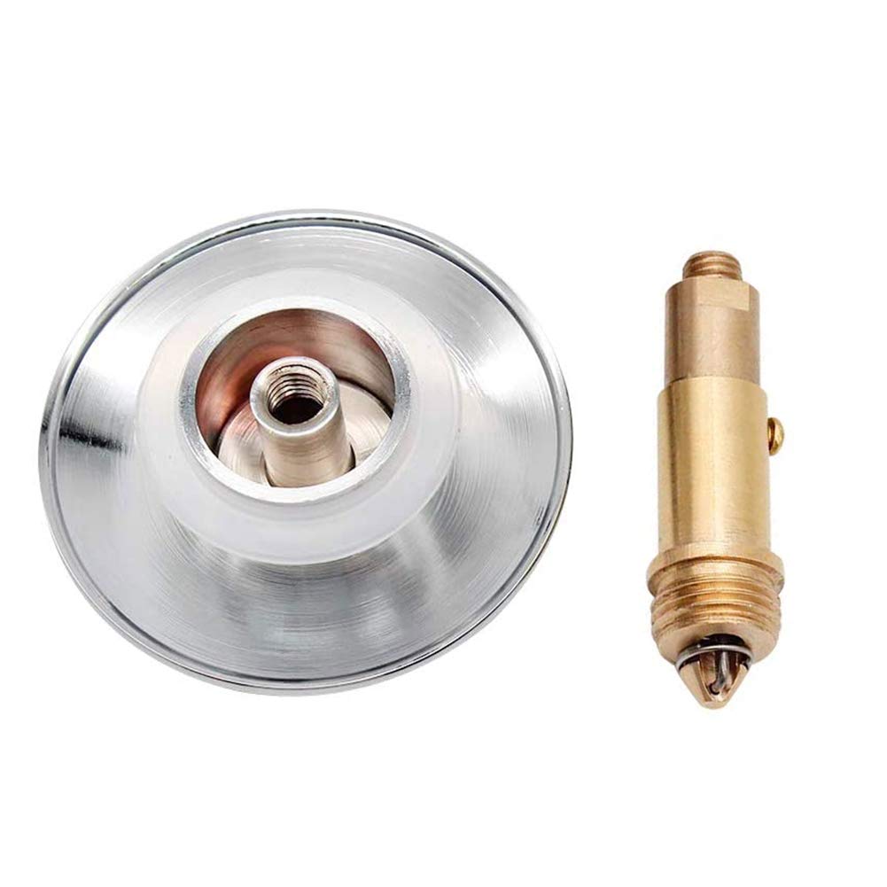 Pop Up Click Clack Sprung Plug Stopper,Bathroom Basin Sink Drain Plug Stopper,Waste Push Button Brass Slotted Plug for Washbasin Bathroom 1pcs - image 4