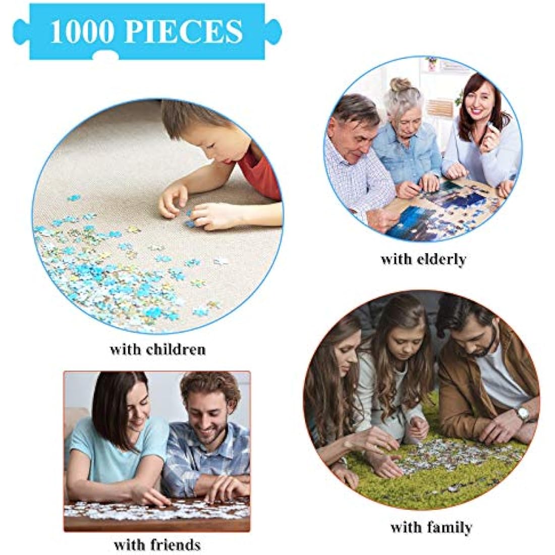 HUADADA Ocean World Jigsaw Puzzle for Adults | 1000 Piece Sea Coral