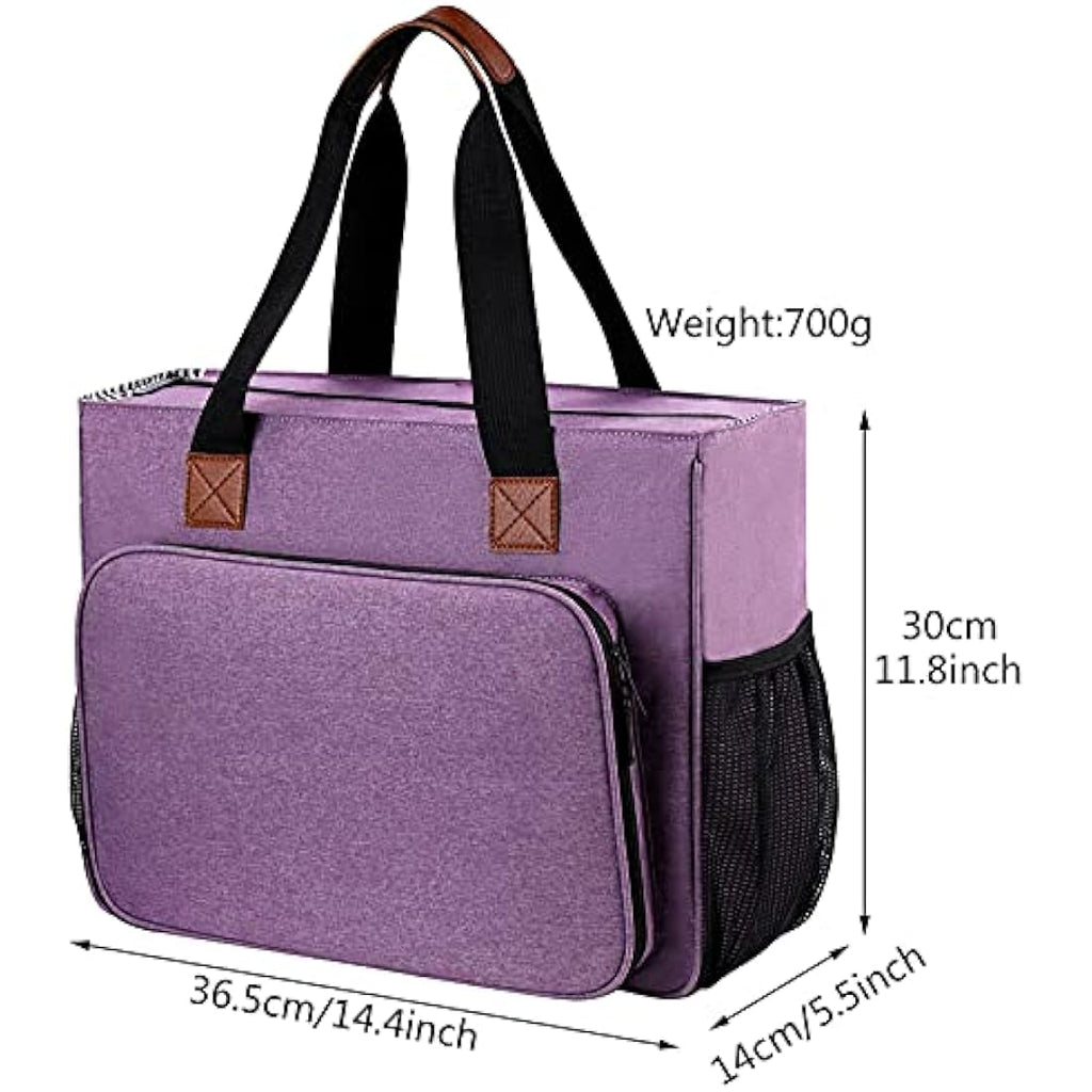 Jolof Store Embroidery Project Bag – Large Oxford Craft Tote for Needlework