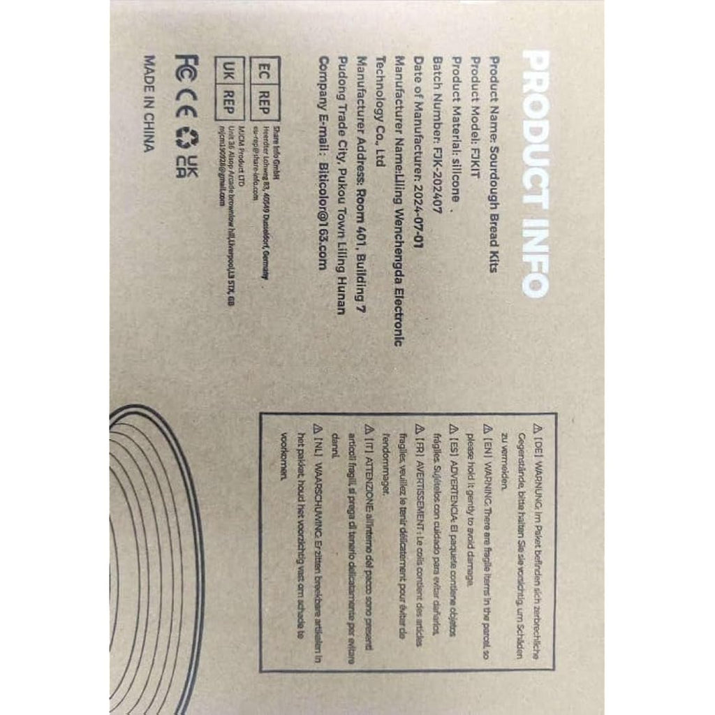 Jolof Store Sourdough Starter Kit with Silicone Bread Proofing Baskets