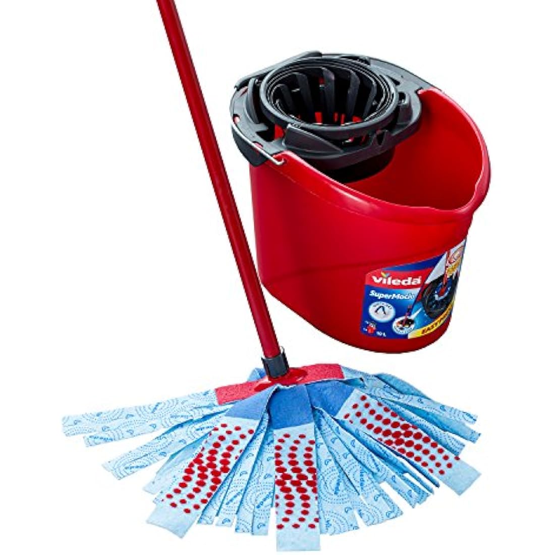 Vileda SuperMocio 3 Action XL Mop and Bucket Set with Extra Refill