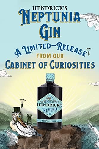 Hendrick’s Neptunia Gin – Limited Edition Coastal Botanical Gin, 70cl
