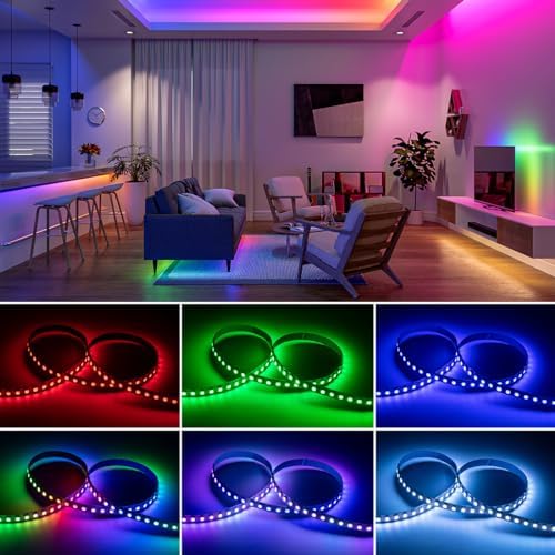 BTF-LIGHTING WS2812E RGB LED Strip – 16.4ft 150 Pixels Addressable 5V