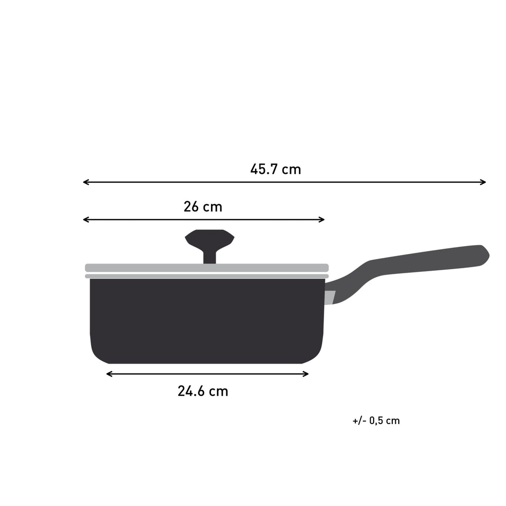 Tefal Titanium Essential Non-Stick Sautepan with Lid – 26cm