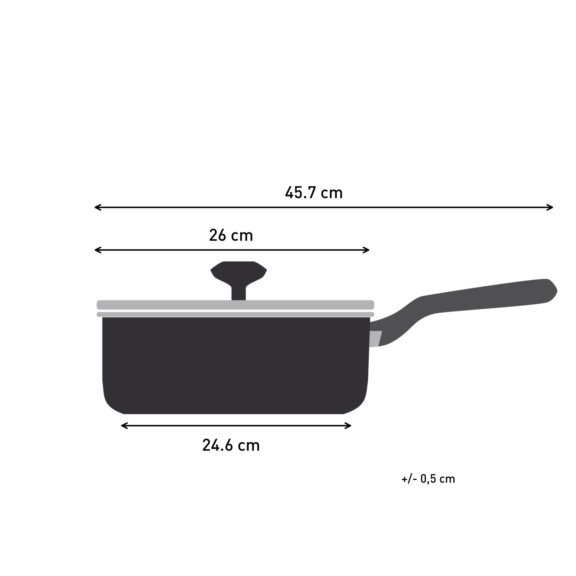 Tefal Titanium Essential Non-Stick Sautepan with Lid – 26cm