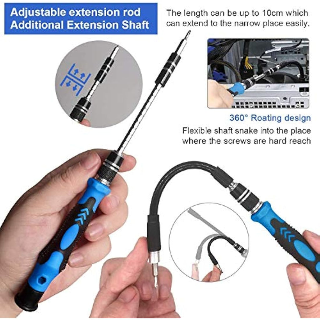 oGoDeal 155 in 1 Precision Screwdriver Set | Magnetic Repair Tool Kit