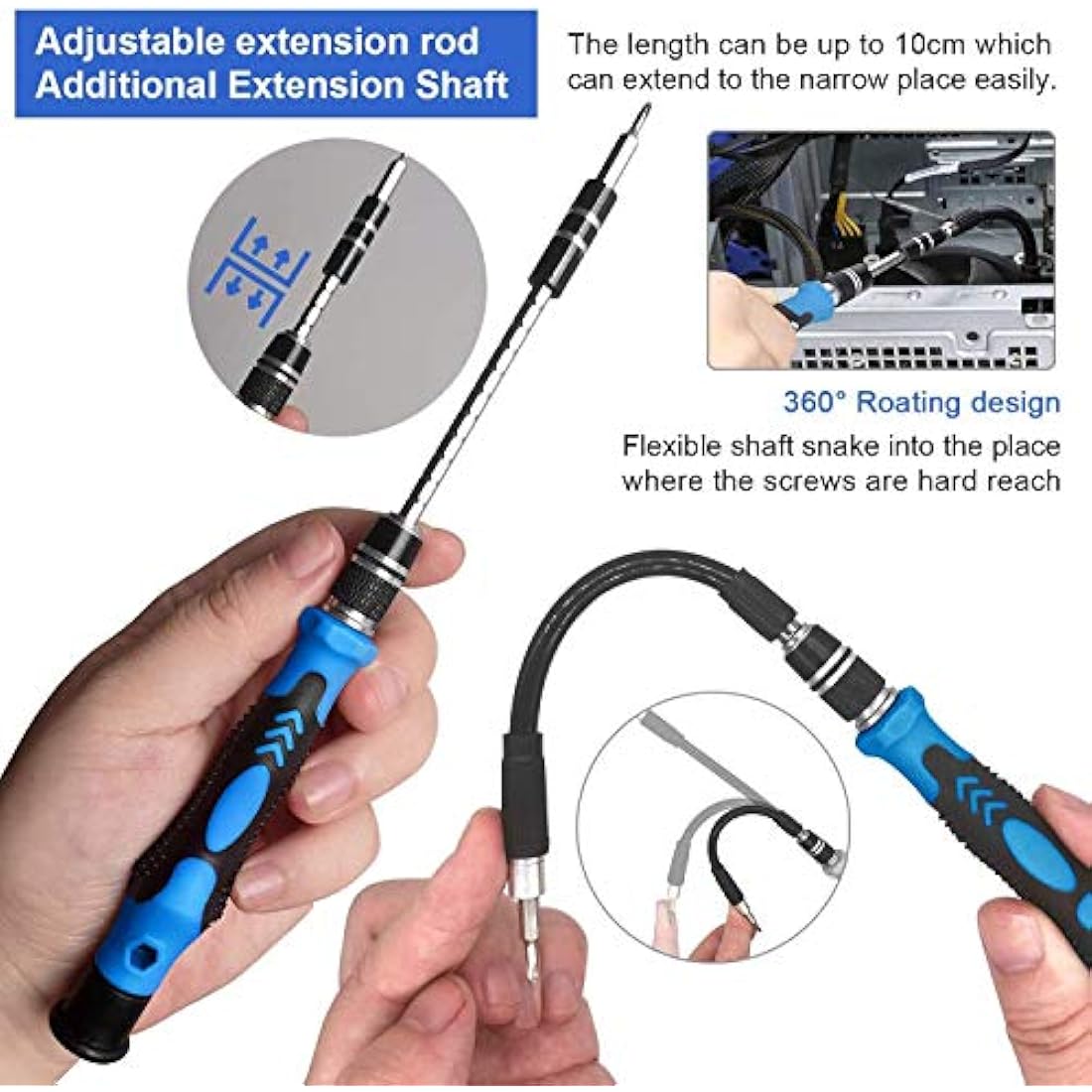 oGoDeal 155 in 1 Precision Screwdriver Set | Magnetic Repair Tool Kit
