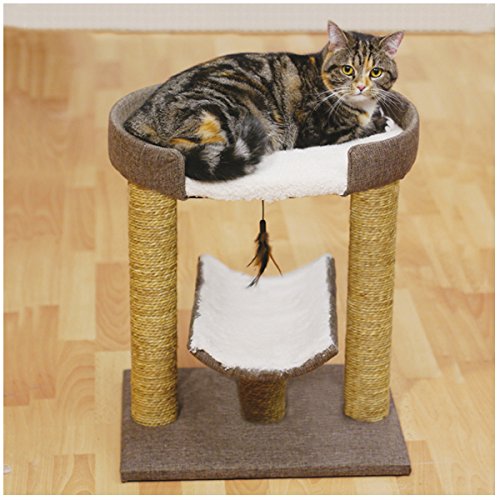 Rosewood Saffron Cat Scratcher Post | 3-in-1 Activity Center with Toy