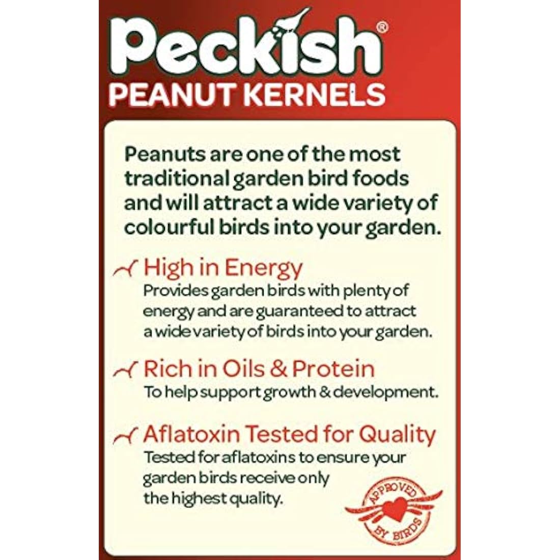 Peckish Peanuts for Wild Birds – High Energy Garden Bird Food, 12.75kg