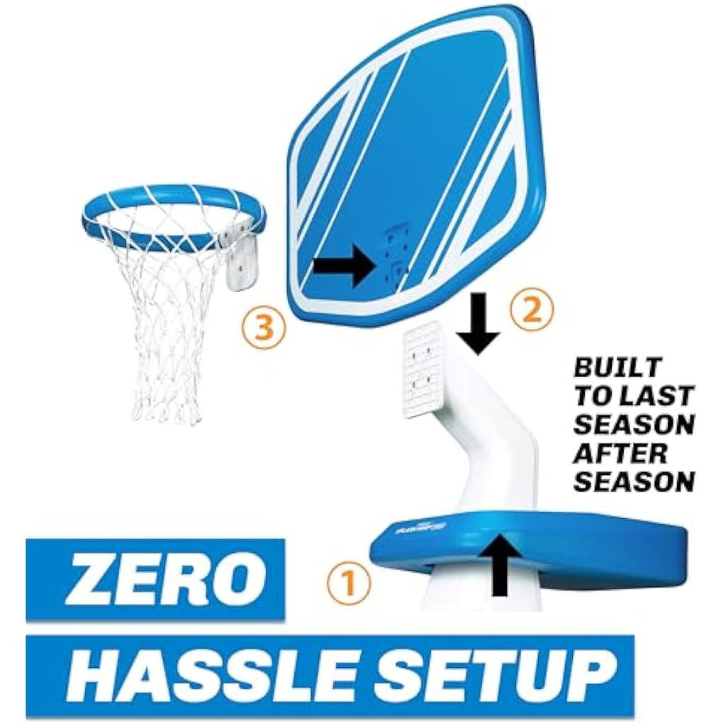 GoSports Splash Hoop PRO Pool Basketball Game with 2 Balls and Pump