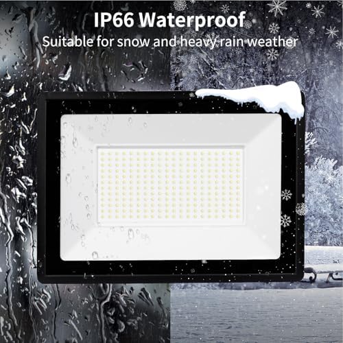 Ankishi 200W LED Floodlight | IP66 Waterproof 6500K Outdoor Security Light