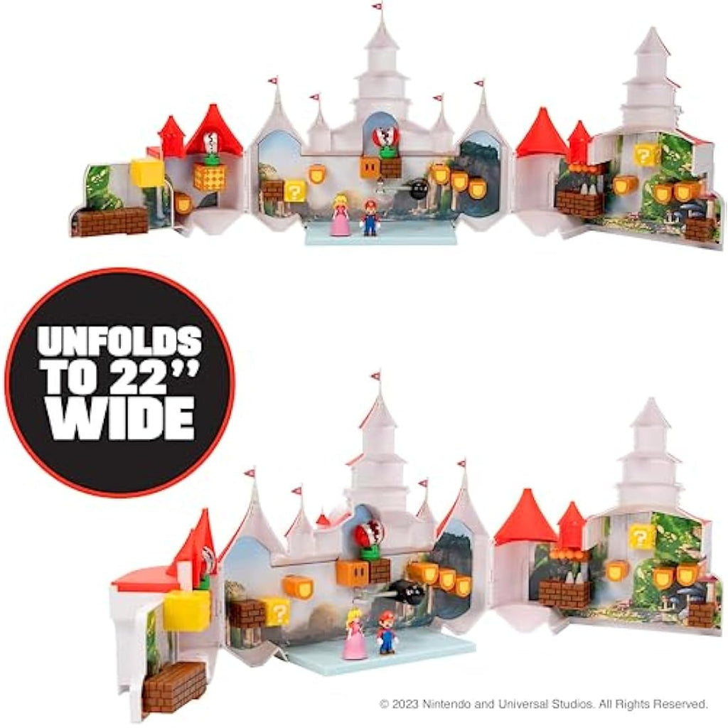 Nintendo Super Mario Movie Mushroom Kingdom Castle Playset with Figures
