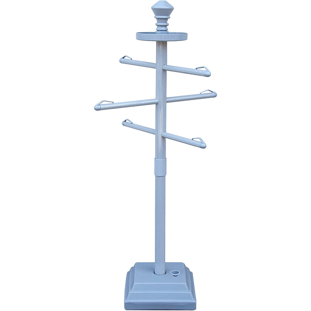 Swimline Hydrotools Poolside Towel Rack – 3-Arm Valet with Weighted Base