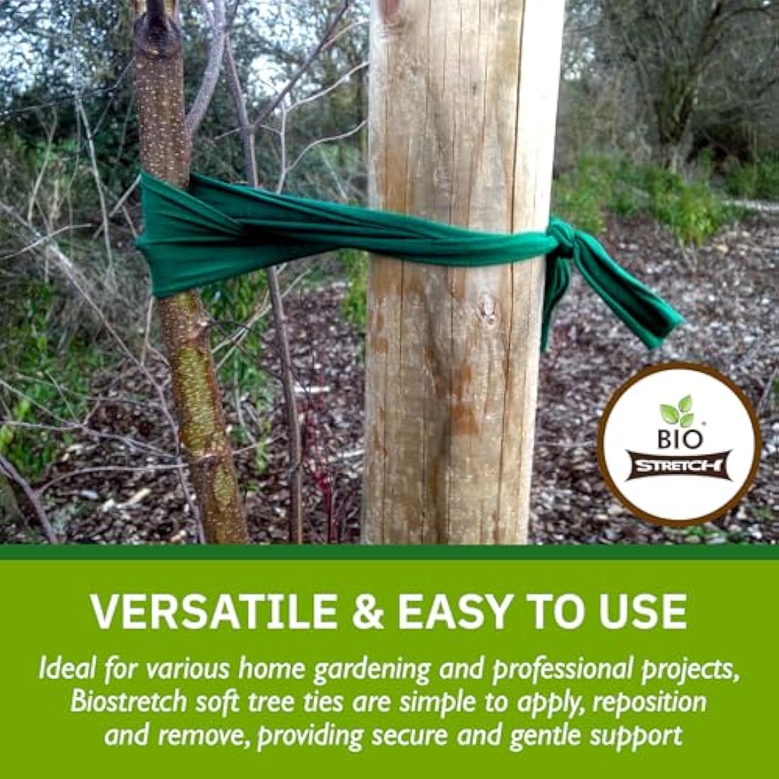 Biostretch Extra Wide Tree Ties – Stretchy Biodegradable Support (16M)