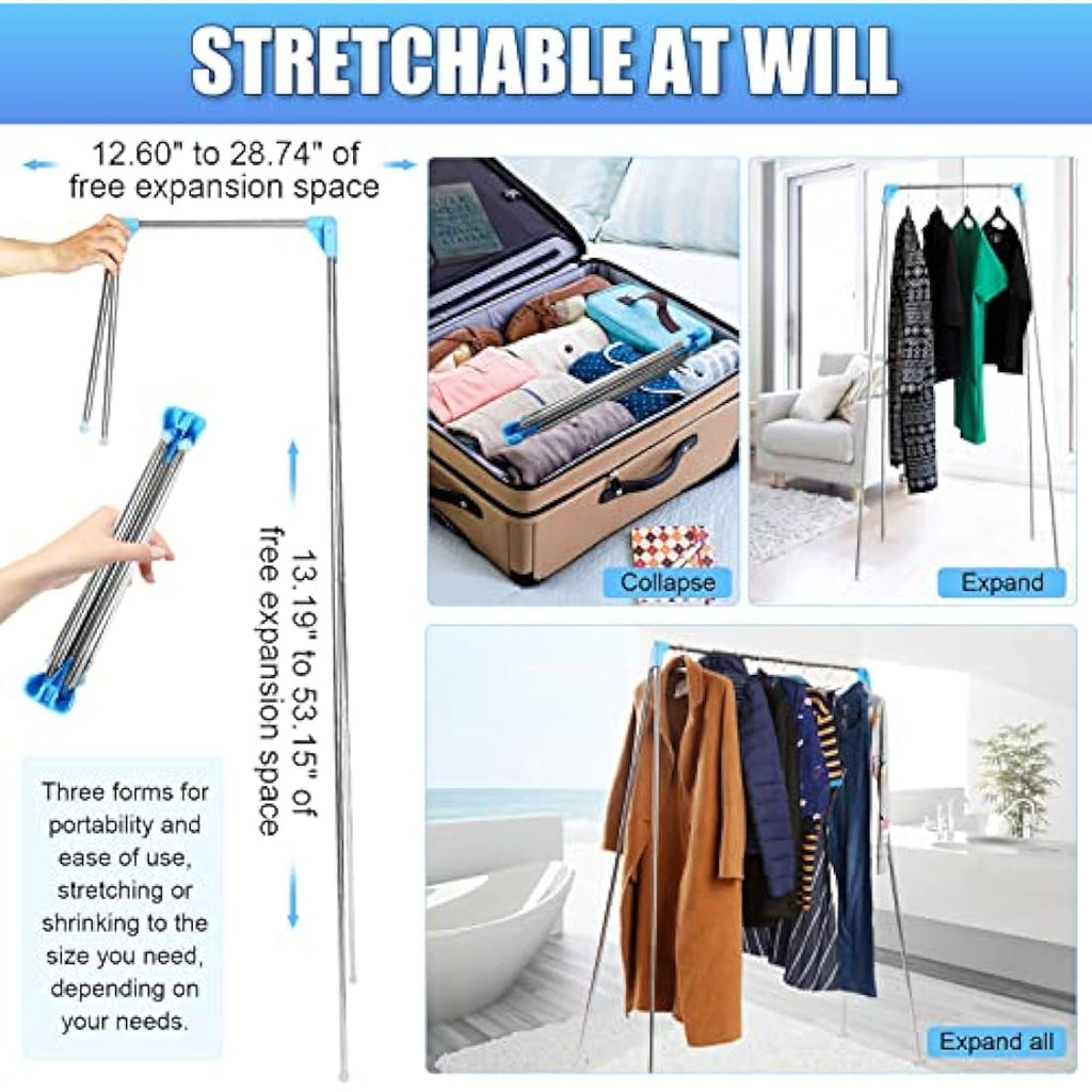 Portable Garment Rack – Retractable Stainless Steel Drying Rack