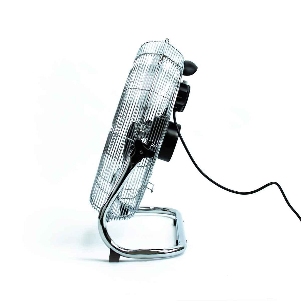 Status 18 Inch High Velocity Floor Fan | 3 Speed Portable Chrome Fan