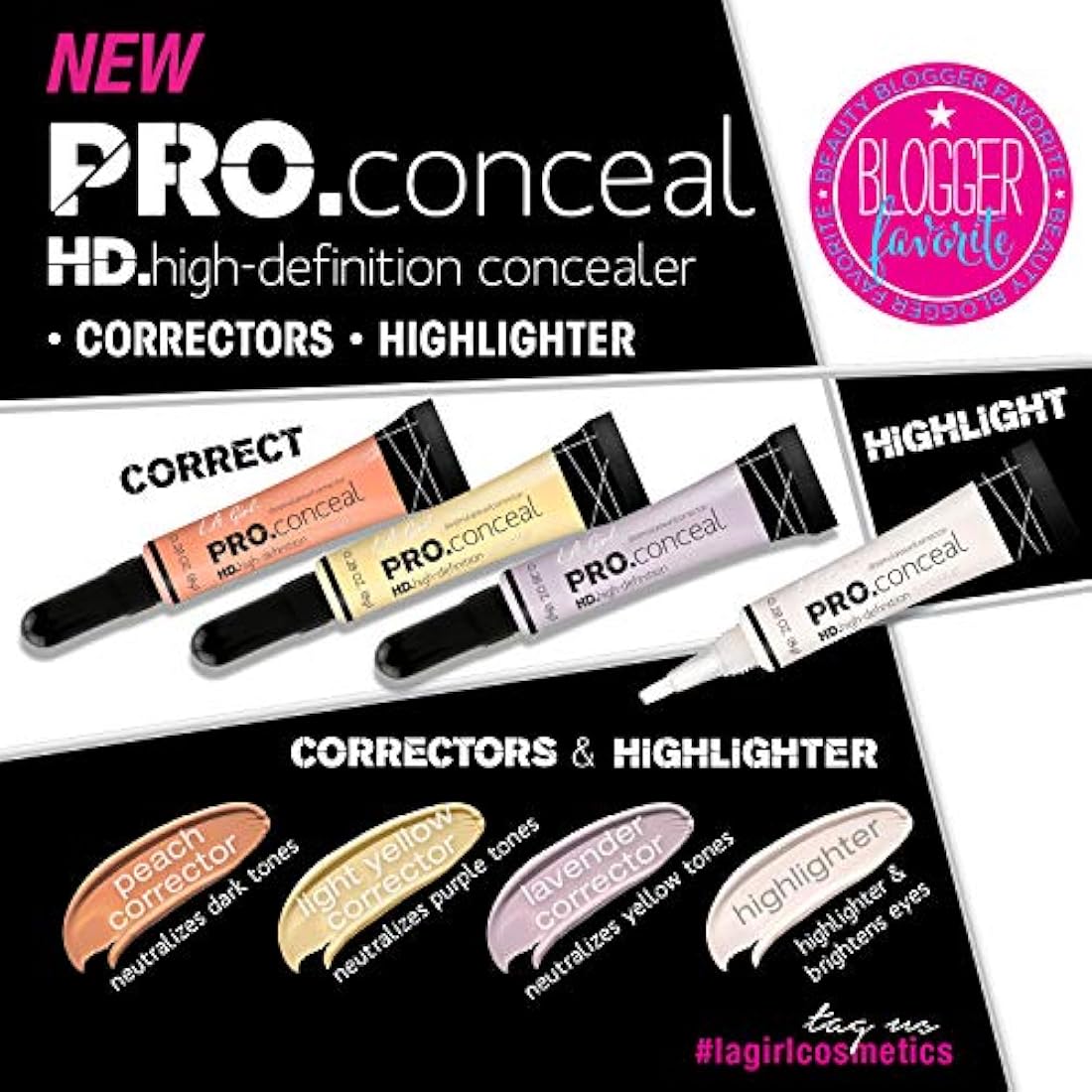 L.A. Girl PRO Conceal HD Yellow Corrector - Full Coverage Concealer 8g
