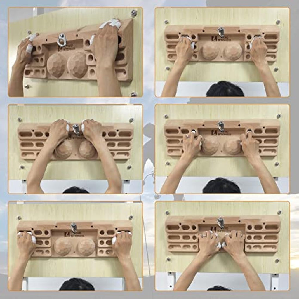 Wooden Rock Climbing Hangboard – Finger Strength Trainer