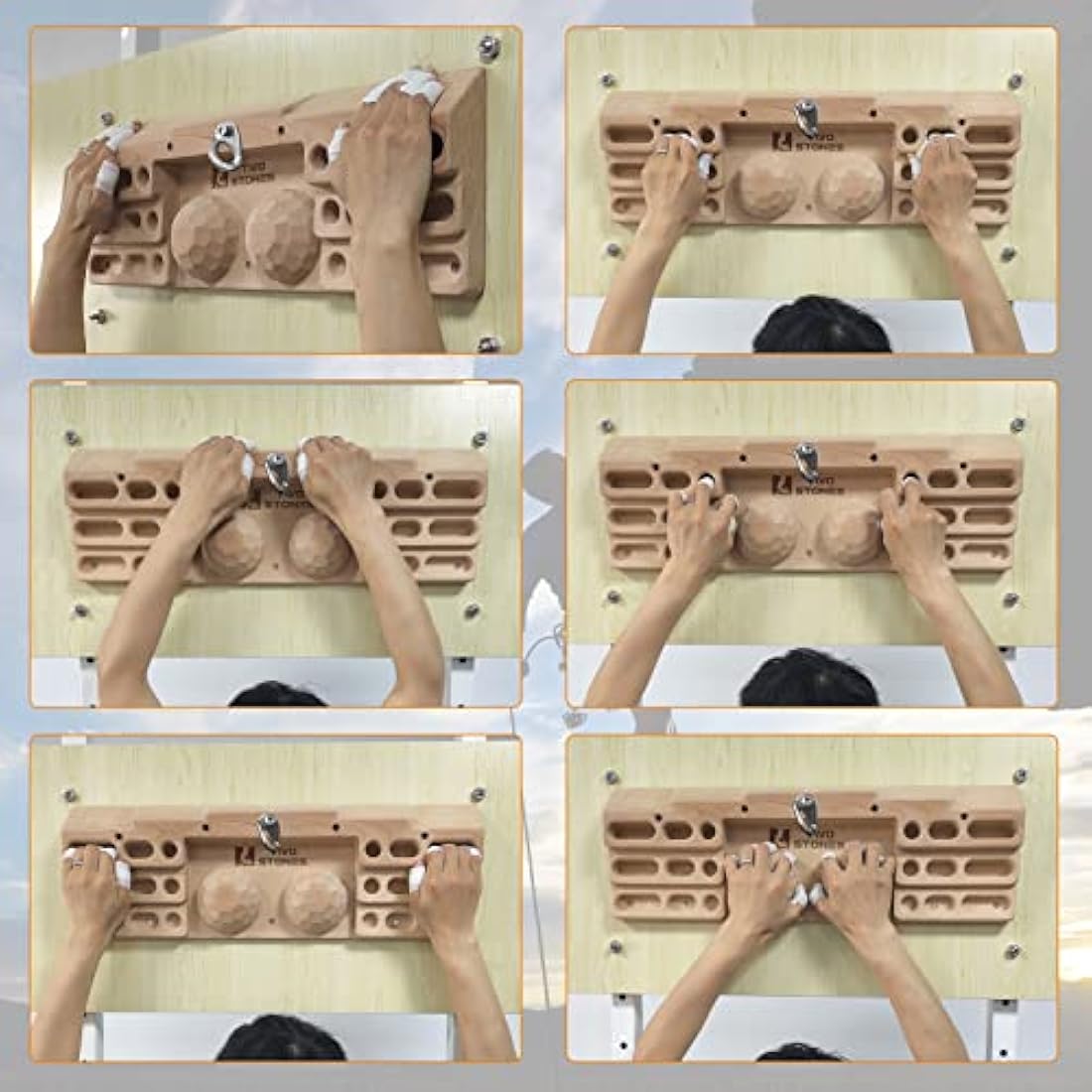 Wooden Rock Climbing Hangboard – Finger Strength Trainer